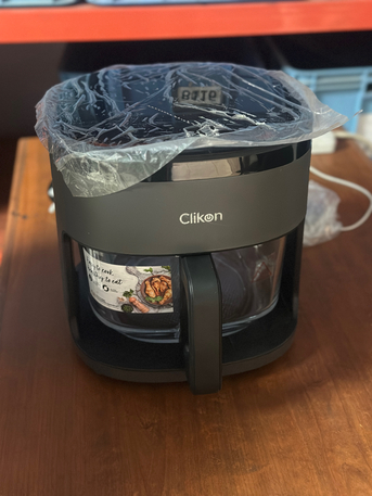 Riyadh, Appliances, SAR 190,  For Sale &ndash; Clikon Digital Air Fryer (Glass Type)  🔹 Brand: Clikon 🔹 Model: CK354 🔹 Capa