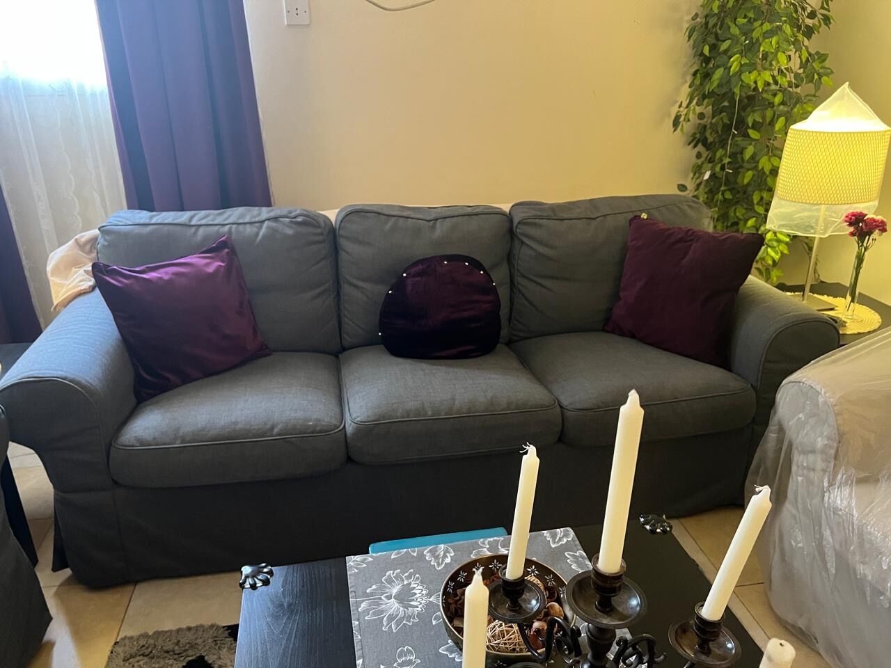 Riyadh, Furniture, SAR 2500,  Three Seater And Two Seater Sofa Set For Sale