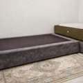 SAR 400,  "Two" Grey Velvet Bed Frame 200 X120 Cm Used In Excellent Condition