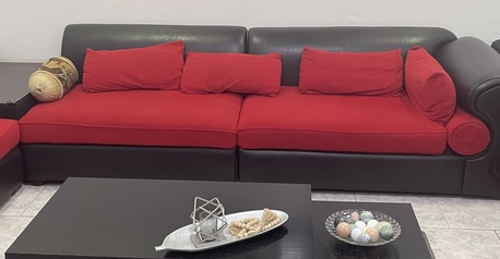 Al Jubail Al Balad, Household Items, SAR 1100,  8 Seater Sofa With 2 Corner Tables, 1 Center Table And Rug, SAR 1100 , Contact# 0535584883