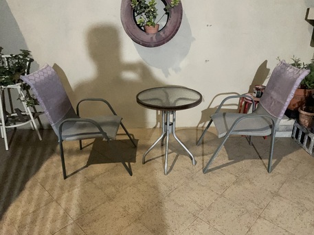 Al Jubail Al Balad, Household Items, SAR 150,  GARDEN OUTDOOR 2-Chair Set With Table, SAR 150, CONTACT # 0535584883