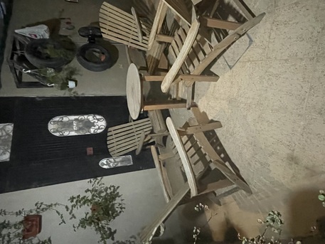 Al Jubail Al Balad, Household Items, SAR 750,  Garden Outdoor 4-Chair Dining Set &ndash; Home Centre, SAR 750, Contact # 0535584883