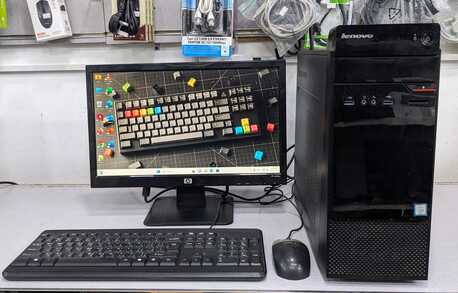 Manama, Computers, BHD 75,  Lenovo Core I5 6th Gen 3.2Ghz 8GB RAM 256GB SSD 19" Monitor Computer Set Ready To Use