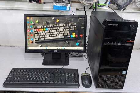 Manama, Computers, BHD 75,  Lenovo Core I5 6th Gen 3.2Ghz 8GB RAM 256GB SSD 19" Monitor Computer Set Ready To Use