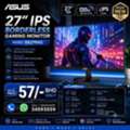 BHD 57,  New ASUS Gaming 27" IPS Full HD Monitor BoxPack (1 Year Warranty) 120Hz Input: HDMI & VGA