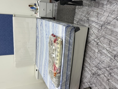 Jeddah, Household Items, SAR 1000,  White Queen Size Bed With 3 Door Cupboards And Side Tables With 20inch Medicated Mattress