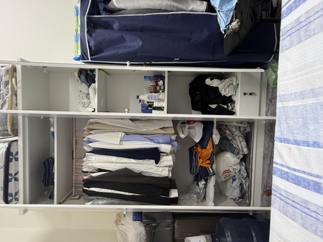 Jeddah, Household Items, SAR 1000,  White Queen Size Bed With 3 Door Cupboards And Side Tables With 20inch Medicated Mattress