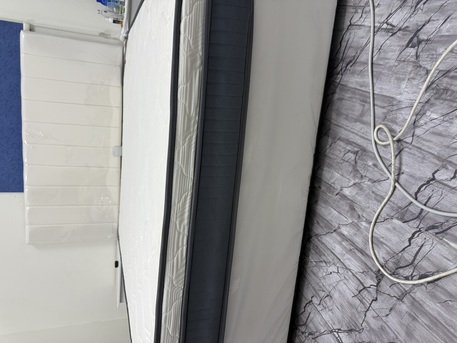 Jeddah, Household Items, SAR 1000,  White Queen Size Bed With 3 Door Cupboards And Side Tables With 20inch Medicated Mattress