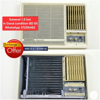 Manama, Air Conditioners, BHD 65,  ✅️  General 2 Ton Window Ac For Sale In Good Condition With Delivery