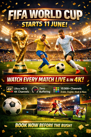 Riyadh, Electronics, SAR 30,  🔥 WORLD CUP FEVER STARTS 11 JUNE! Watch All Matches LIVE In FHD And 4K