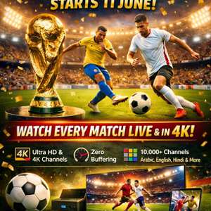 SAR 30,  🔥 WORLD CUP FEVER STARTS 11 JUNE! Watch All Matches LIVE In FHD And 4K