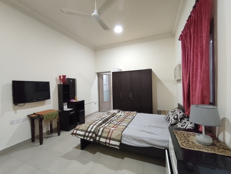 Manama, Apartments, Flats, Houses & Villas, BHD 170/year,  1 BR,  Jidali:- Furnished Studio Flat On Rent With Ewa..