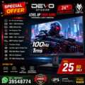 BHD 25,  DEVO 24" GAMING MONITOR 100Hz Refresh 1ms Response Time Built-in Speakers HDMI,VGA,-Call: