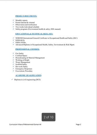 Riyadh, Job Seekers, HSE Officer Available For Immediate Joining