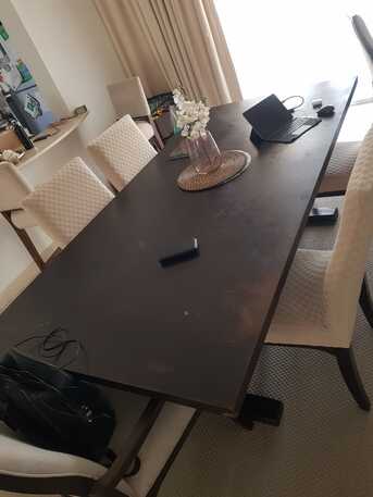 Jubail, Furniture, SAR 450,  Large Brown Dining Table