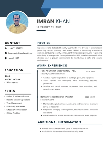 Jeddah, Job Seekers, Security Guard Job