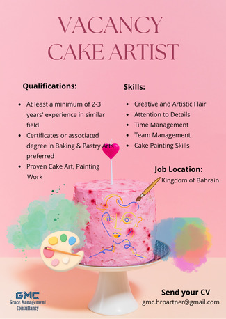 Manama, Jobs, Cake Artist