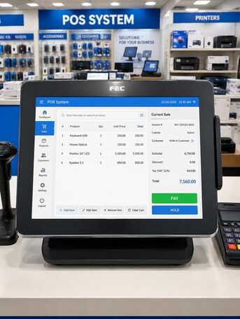 Manama, Computers, BHD 49,  POS SYSTEM 15" Touch Screen Display 4GB RAM 320GB HDD Storage Call: 39548774