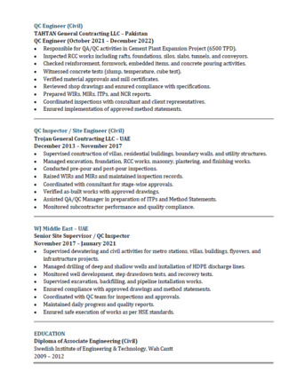 Riyadh, Job Seekers, QC Engineer, Site Engineer