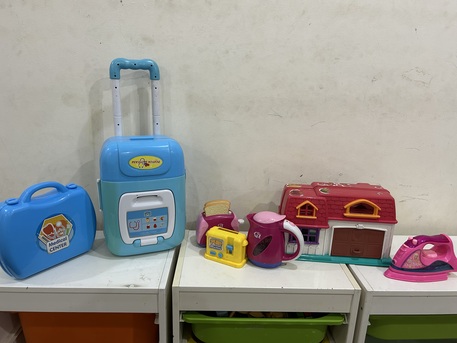 Riyadh, Baby & Kid Stuff, SAR 50,  Doctor Toy Sets And Doll House Some Kitchen Toys Toy Iron