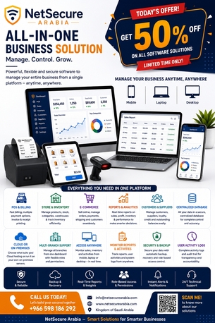 Dammam, Software, ZATCA Approved POS & ERP Solutions For Every Business