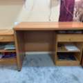 SAR 300,  Solid Wooden Table + 2 End Table With Drawer + Office Chair  Location Tabuk Olaya