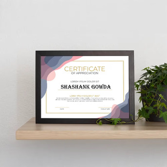 Bangalore, Collectibles, INR 500,  Framed Certificates