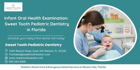 New York, Dental, Infant Oral Health Examination At Sweet Tooth Pediatric Dentistry