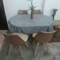 SAR 600,  Dining Table And Steel Bed For Sale