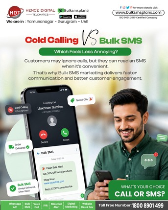 Gurgaon, Marketing, Cold Calling Vs Bulk SMS &ndash; Reach More Customers Effectively