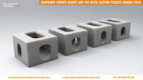 Ahmedabad, Industrial Machinery, Container Corner Blocks Manufacturer &ndash; Metal Casting Process &ndash; Sharma Technocast