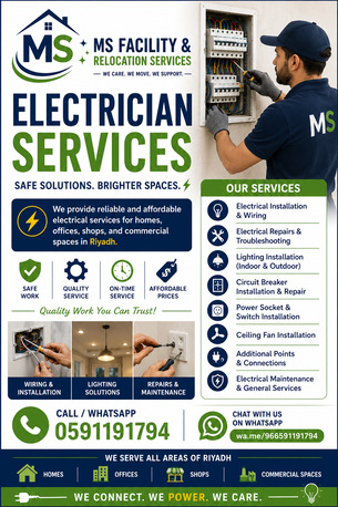 Riyadh, Technical, Electrician Services In Riyadh