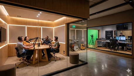 Dubai, Equipment Rental, Professional Podcast Room Dubai For High-Quality Recordings
