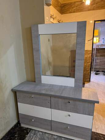 Olaya, Furniture, SAR 300,  King Size Bed With Dresser & Mirror
