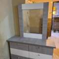 SAR 300,  King Size Bed With Dresser & Mirror