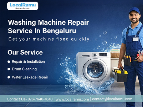 Bangalore, Appliance Repair, Stop Piling Up Laundry LocalRamu Does Quick Washing Machine Repair In Bengaluru