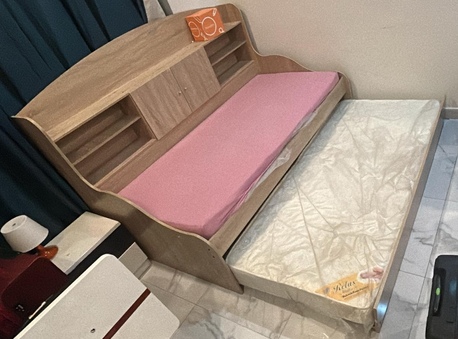 Manama, Furniture, BHD 45,  Single Cabin Bed With Pull-Out Bed With Mattress