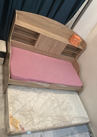 Manama, Furniture, BHD 45,  Single Cabin Bed With Pull-Out Bed With Mattress