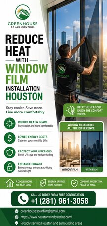Houston, Business, Reduce Heat With Window Film Installation Houston