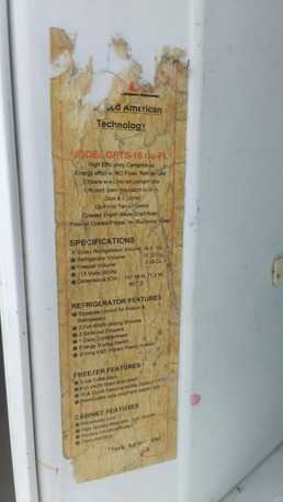 Al Jalawiyah, Appliances, SAR 290,  Refrigerator- GIBSON 400 LTR