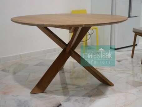 Kuala Lumpur, Furniture, MYR 3800,  Teak Round Table -Slice Design