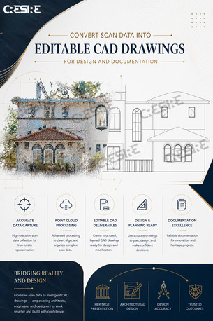 Houston, Construction, Convert Scan Data Into Editable CAD Drawings For Design And Documentation