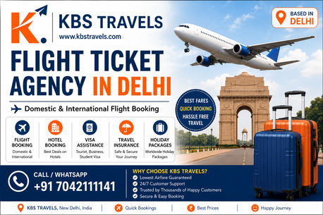 New Delhi, Travel, KBS Travels &ndash; Affordable Domestic & International Flight Ticket Agency In Delhi