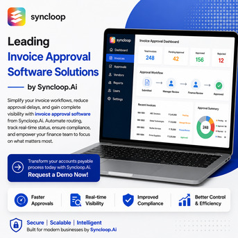 Washington DC, Financial, Leading Invoice Approval Software Solutions By Syncloop.Ai