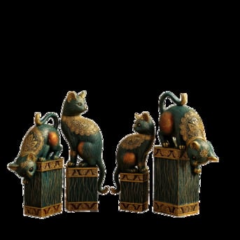 Noida, Collectibles, INR 2999,  Luxury Cat Figurine Showpiece &ndash; Modern Home Decor Accent