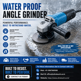 Mumbai, Wholesale Products, Water Proof Angle Grinder Wholesalers & Dealers For Industrial Applications