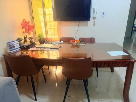 Khobar, Household Items, SAR 550,  Dining Table With 8 Chairs For Sale &ndash; 550 SAR
