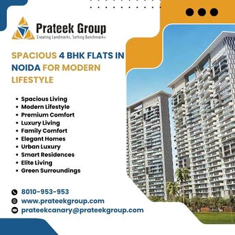 Noida, Real Estate, Spacious 4 BHK Flats In Noida For Modern Lifestyle