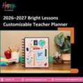 USD 34,  2026&ndash;2027 Bright Lessons Customizable Teacher Planner