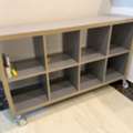 SAR 270,  IKEA Kallax Mobile Shelving Unit / Room Divider On Wheels (Grey)